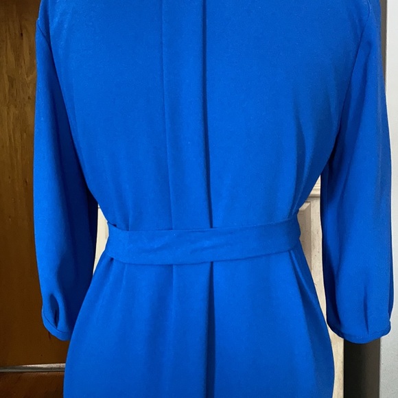 Tara Jarmon midi dress in bleu gitane size 36 European - Picture 9 of 12